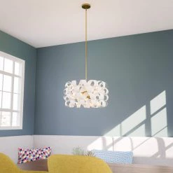 Mariana 6-Light White Pendant by Manor Brook -Brightech Sales white manor brook chandeliers mb00417wh c3 1000