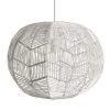 Byron 1-Light White Rattan Pendant by Manor Brook