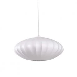 Rockledge 1-light White Pendant with Silk Shade by Manor Brook
