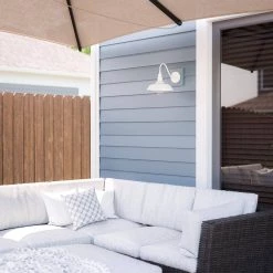 Barnes 1-Light Small Lantern by Manor Brook 15 Barnes 1-Light Small Lantern by Manor Brook -Brightech Sales white manor brook outdoor sconces mb100678 44 1000