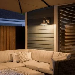 Barnes 1-Light Small Lantern by Manor Brook 17 Barnes 1-Light Small Lantern by Manor Brook -Brightech Sales white manor brook outdoor sconces mb100678 76 1000