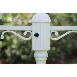 Villanova 2-Light White Outdoor Post Lantern with Power Cord by Manor Brook 14 Villanova 2-Light White Outdoor Post Lantern with Power Cord by Manor Brook -Brightech Sales white manor brook post light sets mb100361 44 1000