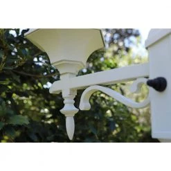 Villanova 2-Light White Outdoor Post Lantern with Power Cord by Manor Brook 15 Villanova 2-Light White Outdoor Post Lantern with Power Cord by Manor Brook -Brightech Sales white manor brook post light sets mb100361 fa 1000
