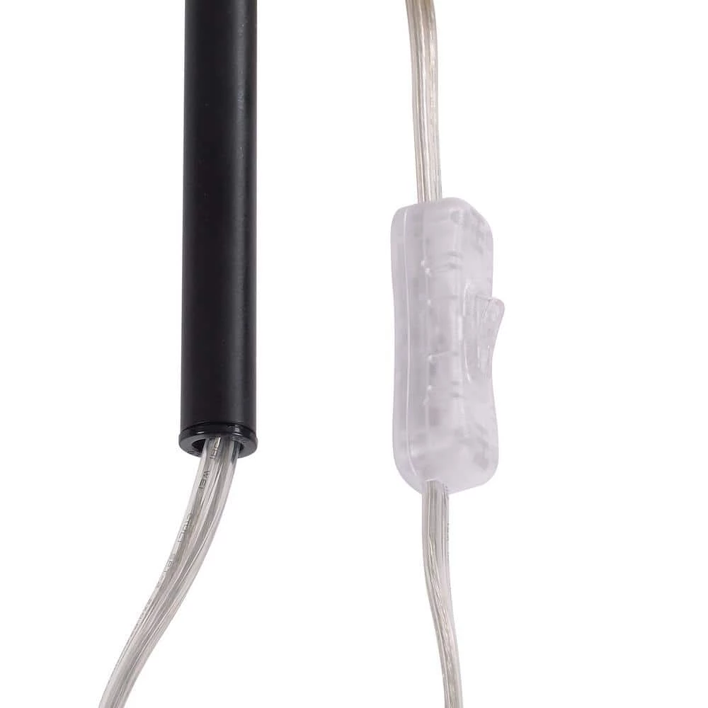 Adella 1-Light White with Matte Black Wallchiere by Manor Brook 5 Adella 1-Light White with Matte Black Wallchiere by Manor Brook - Image 3