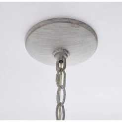 Oliver 3-Light Weathered White Beads Shade Natural Wood Beaded Chandelier by Manor Brook -Brightech Sales white with weathered white beads manor brook chandeliers mb100548 31 1000