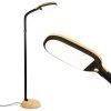 Litespan 53 in. Beige LED Floor Lamp with Adjustable Gooseneck by Brightech 2 Litespan 53 in. Beige LED Floor Lamp with Adjustable Gooseneck by Brightech -Brightech Sales wood brightech floor lamps fl ltspn wd 64 1000