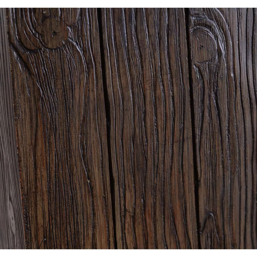 Beam 30 in. Wood Grain Table Lamp with Cream Fabric Shade by Manor Brook 6 Beam 30 in. Wood Grain Table Lamp with Cream Fabric Shade by Manor Brook - Image 4