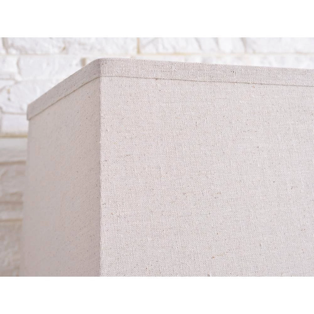 Beam 30 in. Wood Grain Table Lamp with Cream Fabric Shade by Manor Brook 8 Beam 30 in. Wood Grain Table Lamp with Cream Fabric Shade by Manor Brook - Image 6