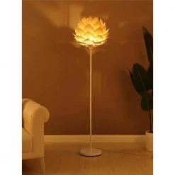 Artichoke 66 in. Wooden Shade LED Floor Lamp by Brightech -Brightech Sales wooden brightech floor lamps y6 c7hp d5um 4f 1000
