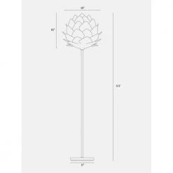 Artichoke 66 in. Wooden Shade LED Floor Lamp by Brightech -Brightech Sales wooden brightech floor lamps y6 c7hp d5um fa 1000